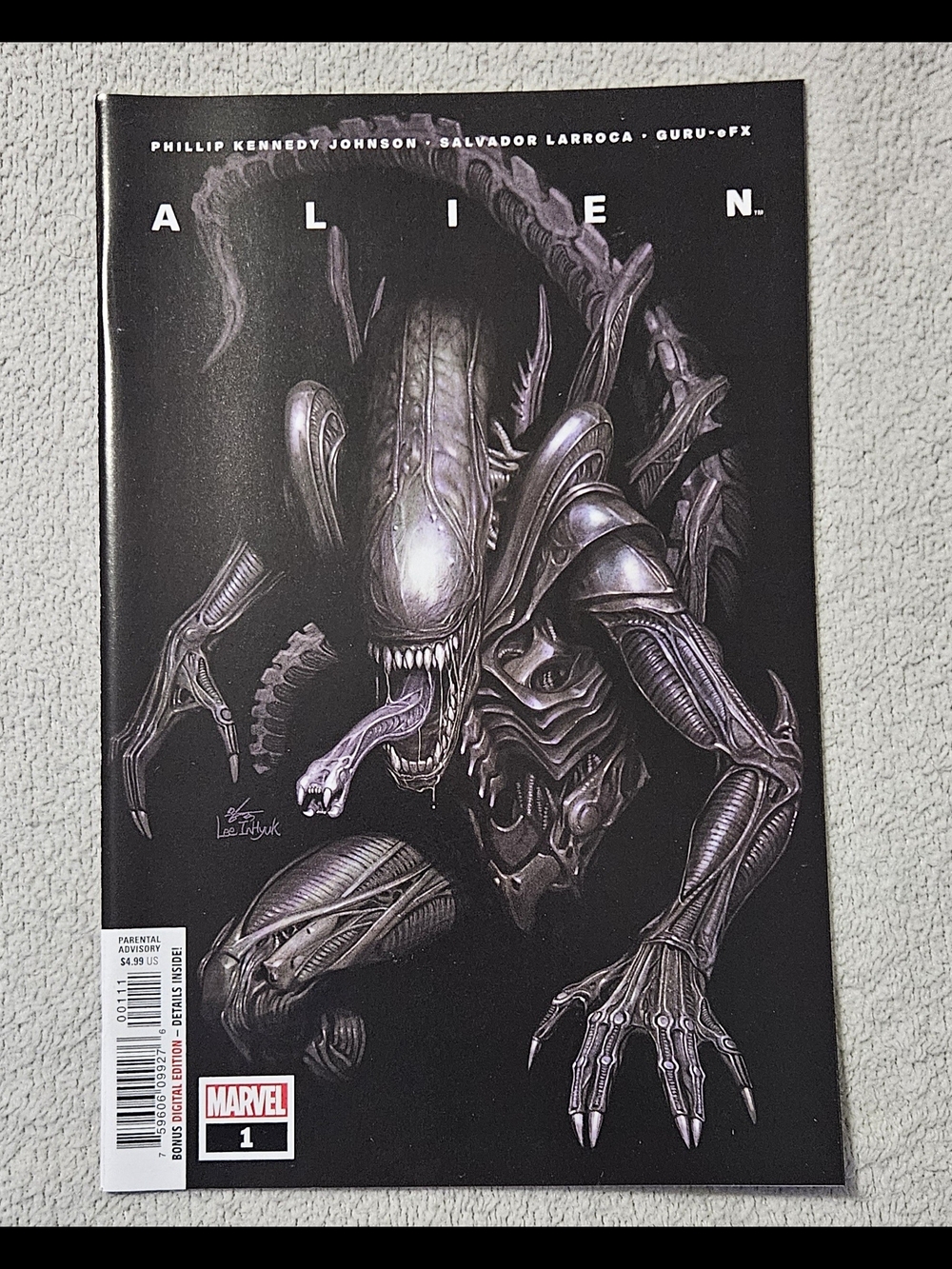Alien #1 Inhyuk Lee Premiere Cover (Marvel Comics May 2021) Raw 9.6-9.8